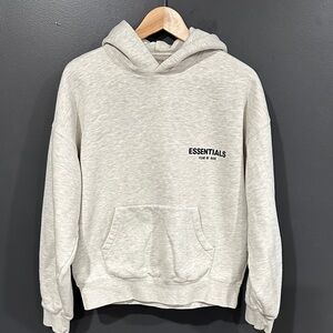 Essentials Men's Heather Gray Hoodie